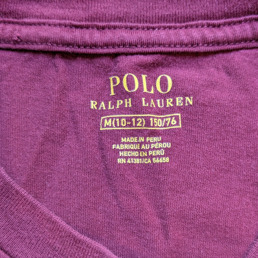 Polo Ralph Lauren Bulldog T-shirt, Graphic Logo Tee, Boys M 10/12, 100% Cotton - Picture 4 of 6
